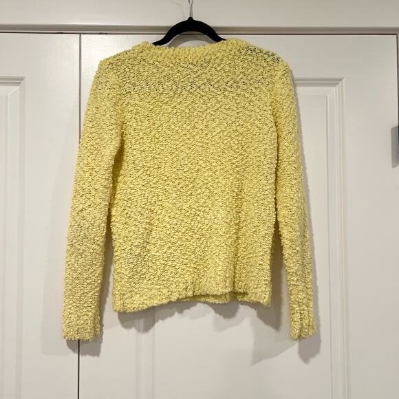 Pol Women's Yellow Chunky Knit Long Sleeve Crewneck Sweater Size Medium - Picture 6 of 9
